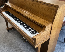 Yamaha P22 studio piano in oak